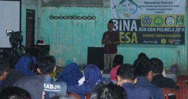 BEM Politeknik Negeri Lampung, Lakukan Bina Desa Di Kampung Sumber Rejo Lampung Tengah BEM Politeknik Negeri Lampung, Lakukan Bina Desa Di Kampung Sumber Rejo Lampung Tengah
