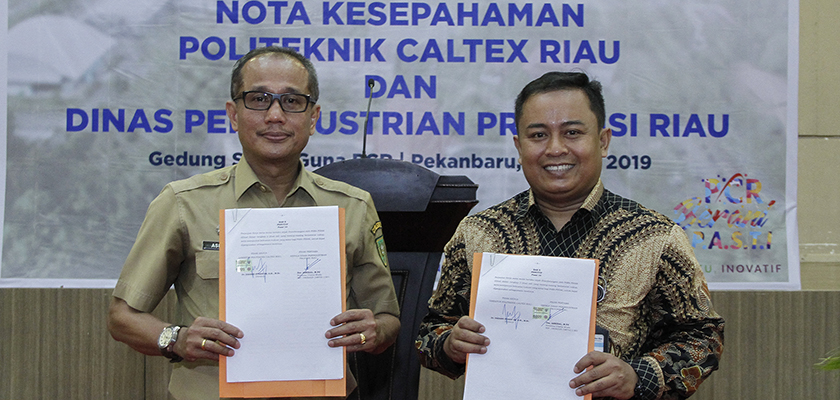 PCR Tanda Tangan MoU dengan Dinas Perindustrian Provinsi Riau PCR Tanda Tangan MoU dengan Dinas Perindustrian Provinsi Riau