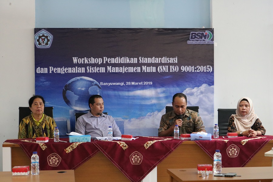 Poliwangi Adakan Workshop Pendidikan Standarisasi dan Pengenalan Sistem Manajemen Mutu dari BSN Poliwangi Adakan Workshop Pendidikan Standarisasi dan Pengenalan Sistem Manajemen Mutu dari BSN